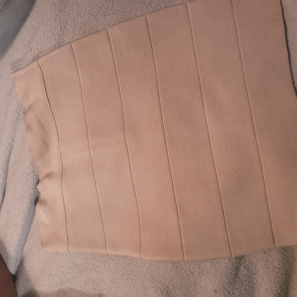 Chic Beige Bandage Skirt